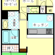 3LDK　専有面積77.44㎡　バルコニー面積18.88㎡(間取)