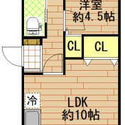 3面採光のため陽当り良好！(間取)