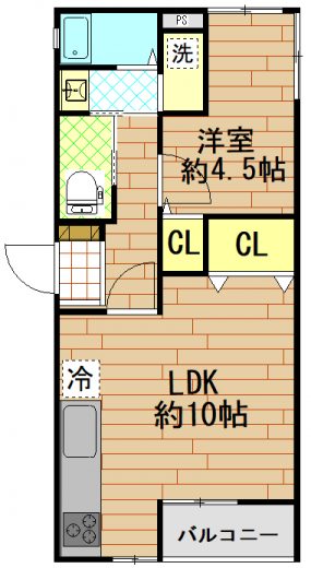 3面採光のため陽当り良好！(間取)