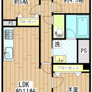 ３LDK　専有面積66.00㎡　価格1290万円(間取)