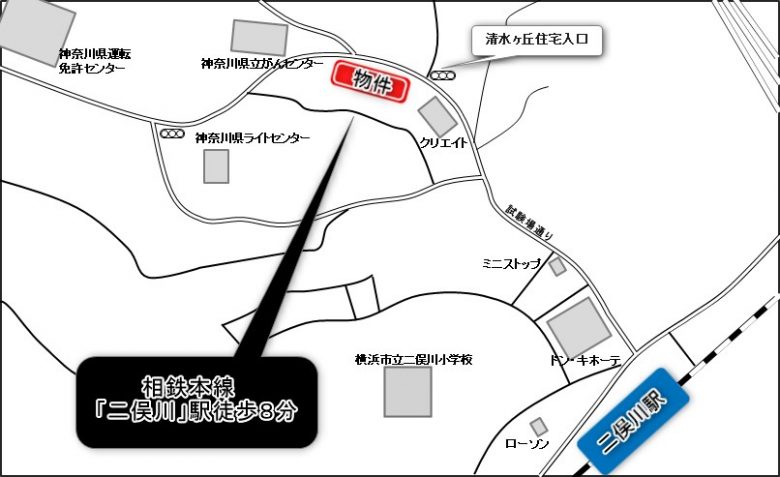 相鉄本線「二俣川」駅　徒歩8分(地図)