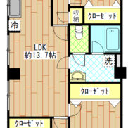 ３ＬＤＫ　南西向き(間取)