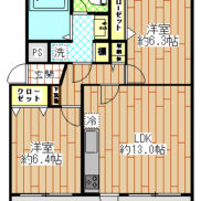 先行配管工事済みのため全室にエアコンが置けます。(間取)